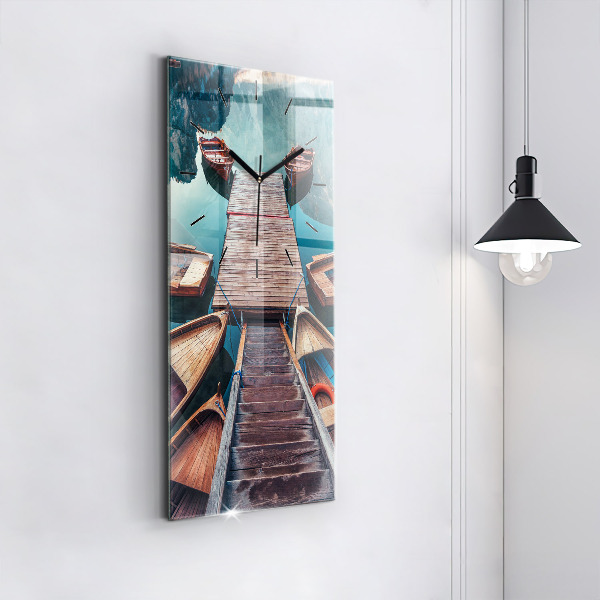 Téglalap alakú üvegóra Móló és tó