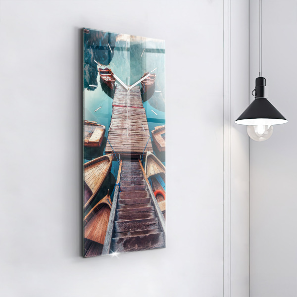 Téglalap alakú üvegóra Móló és tó