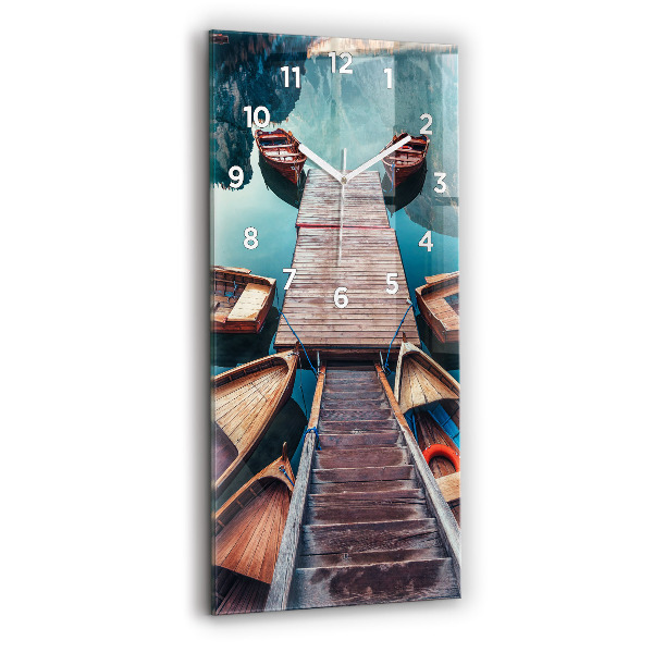 Téglalap alakú üvegóra Móló és tó