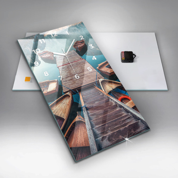 Téglalap alakú üvegóra Móló és tó