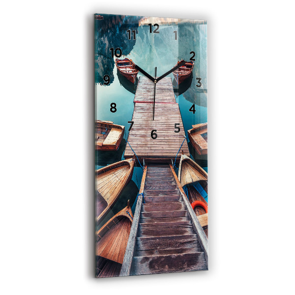 Téglalap alakú üvegóra Móló és tó