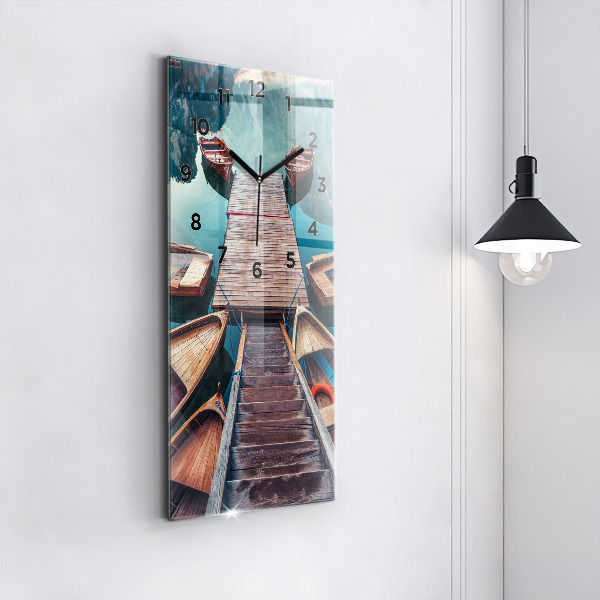 Téglalap alakú üvegóra Móló és tó