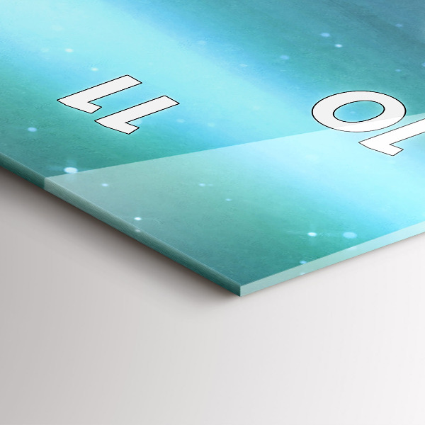 Téglalap alakú üvegóra Absztrakció