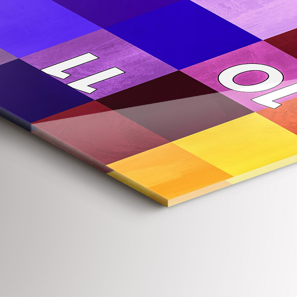 Téglalap alakú üvegóra Négyzetek összetétele