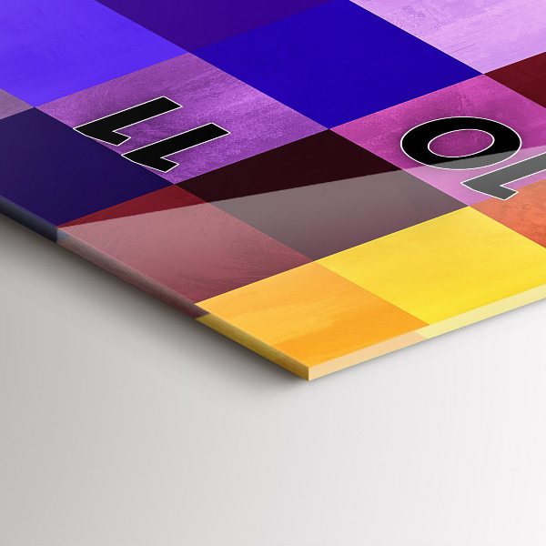 Téglalap alakú üvegóra Négyzetek összetétele