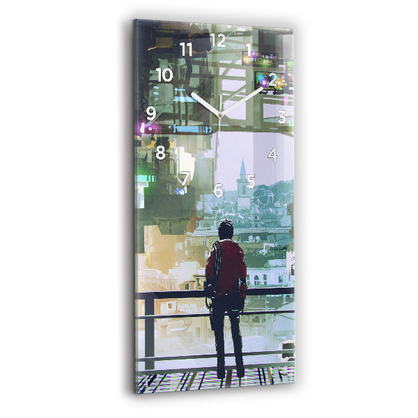 Téglalap alakú üvegóra Cyberpunk