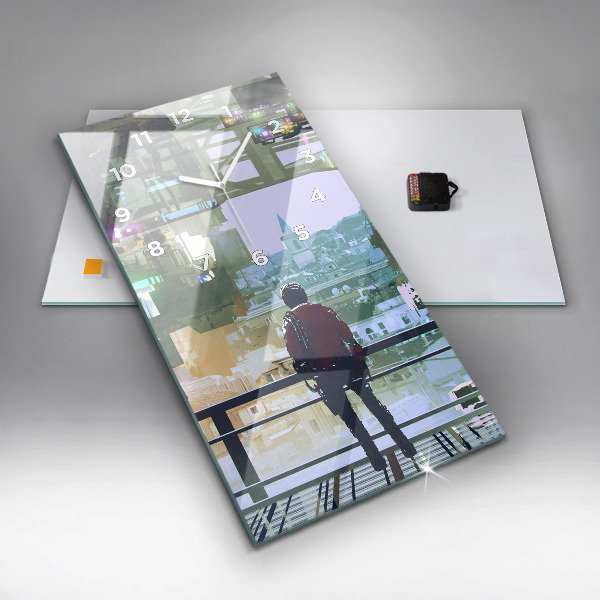 Téglalap alakú üvegóra Cyberpunk