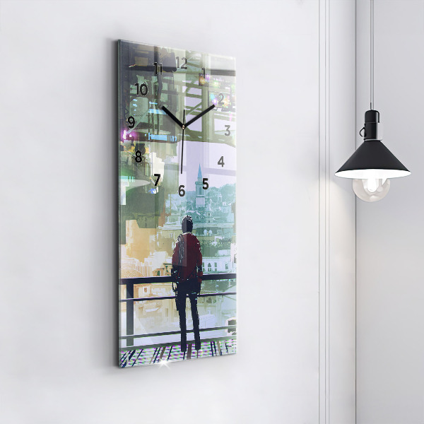 Téglalap alakú üvegóra Cyberpunk