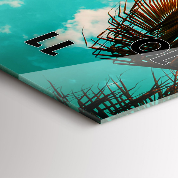 Téglalap alakú üvegóra Nyaralás Pihenés Nyár