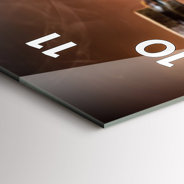 Téglalap alakú üvegóra Olaszország kulináris szíve