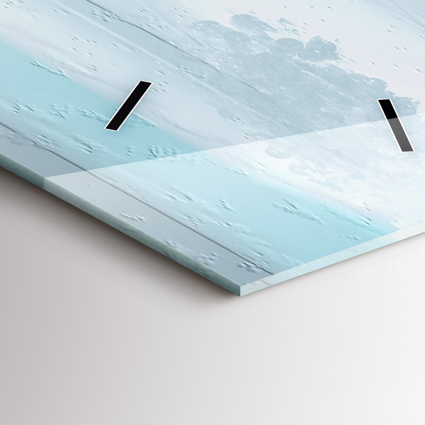 Téglalap alakú üvegóra Absztrakt olaj táj