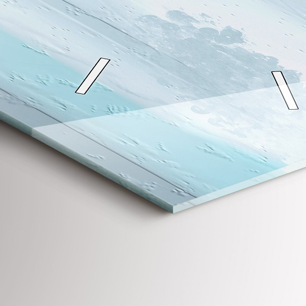 Téglalap alakú üvegóra Absztrakt olaj táj