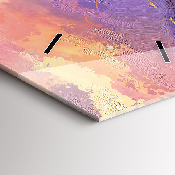 Téglalap alakú üvegóra Rét a naplementében