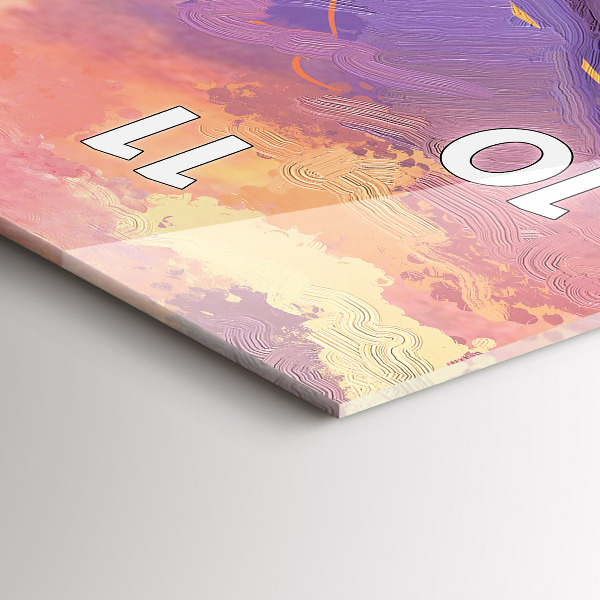 Téglalap alakú üvegóra Rét a naplementében