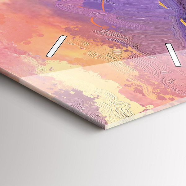 Téglalap alakú üvegóra Rét a naplementében