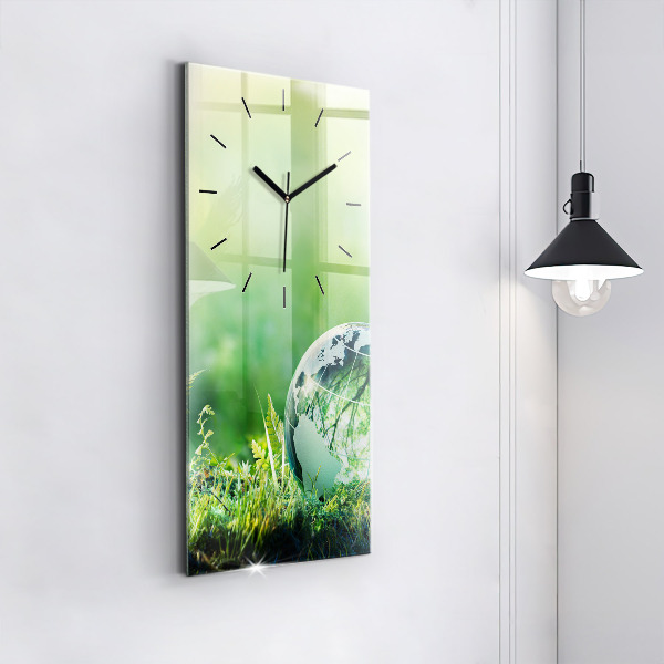 Téglalap alakú üvegóra Földgolyó