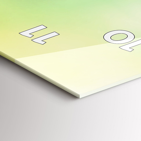 Téglalap alakú üvegóra Földgolyó