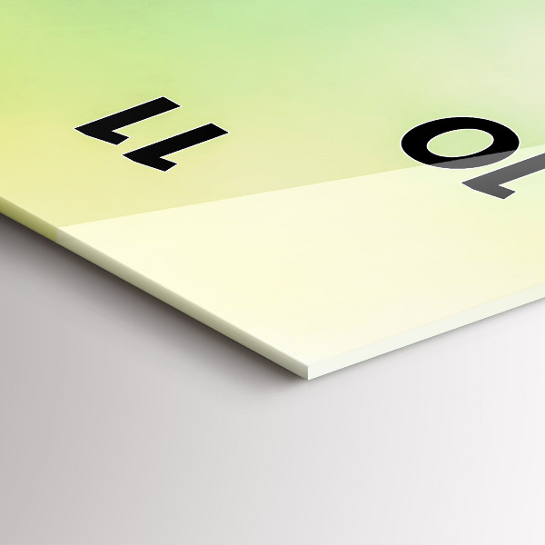 Téglalap alakú üvegóra Földgolyó