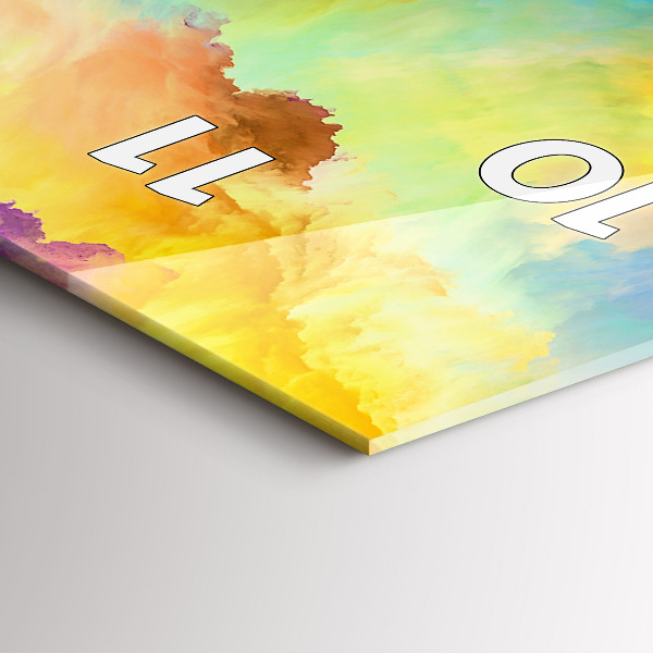 Téglalap alakú üvegóra Fraktál textúra