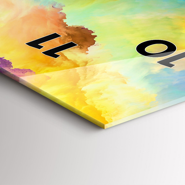 Téglalap alakú üvegóra Fraktál textúra