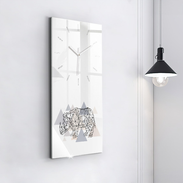 Téglalap alakú üvegóra Geometrikus minta