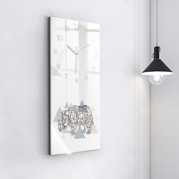 Téglalap alakú üvegóra Geometrikus minta