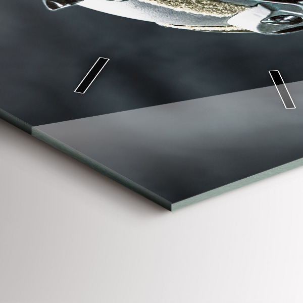 Téglalap alakú üvegóra Katona fegyverrel