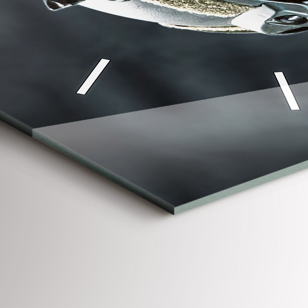 Téglalap alakú üvegóra Katona fegyverrel