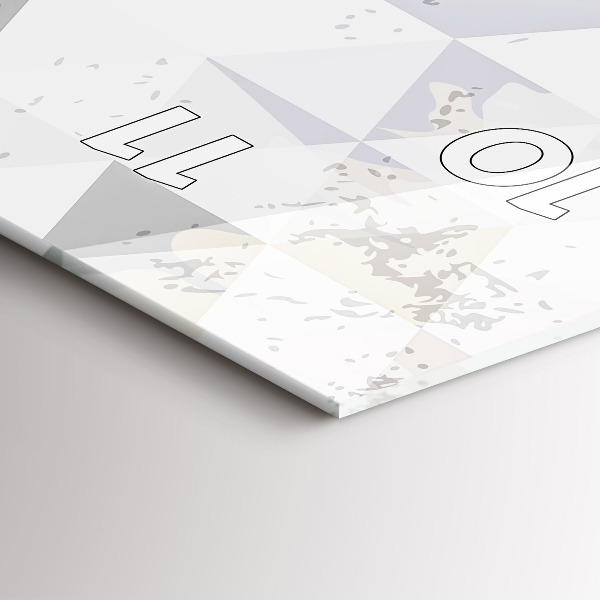 Téglalap alakú üvegóra Geometriai minta