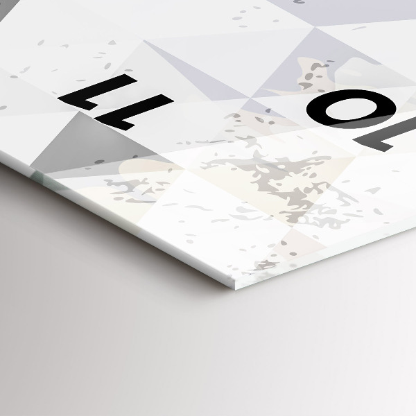 Téglalap alakú üvegóra Geometriai minta