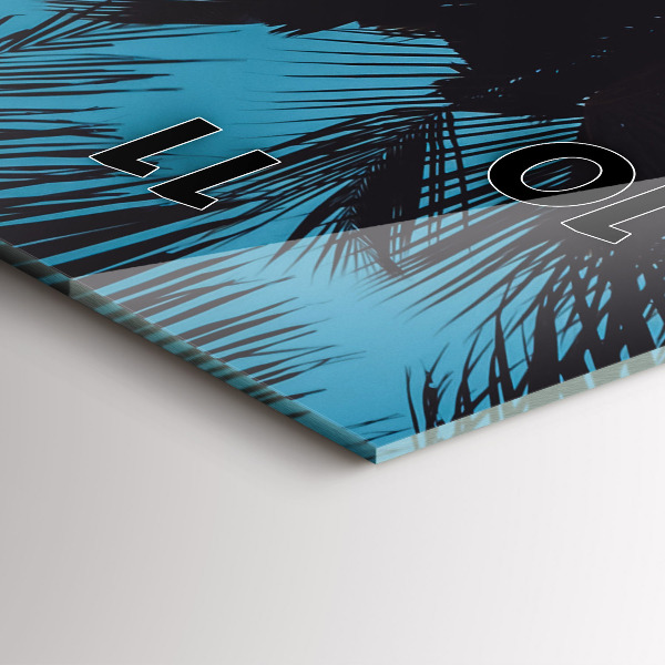 Téglalap alakú üvegóra Szörfözés a tengerparton