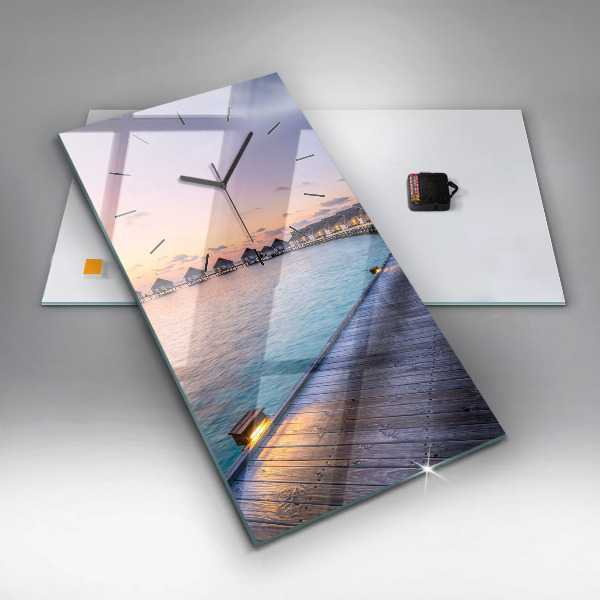 Téglalap alakú üvegóra Naplemente Maldív-szigetek