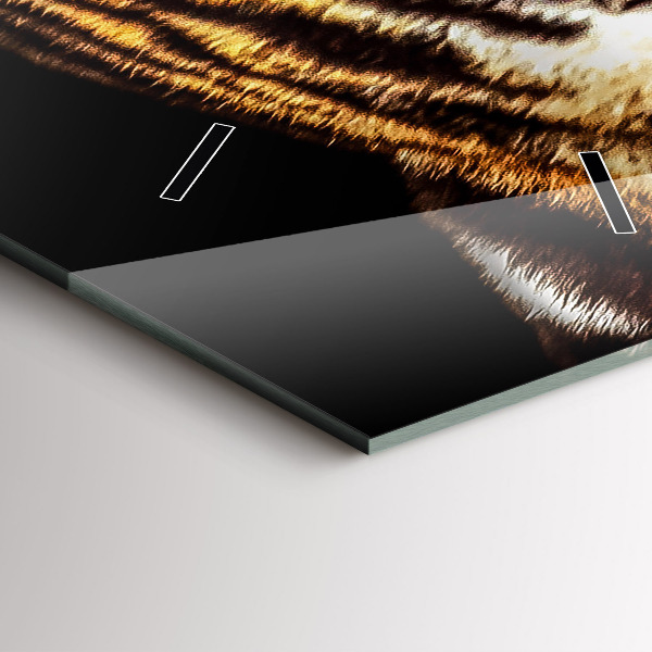 Téglalap alakú üvegóra Tigris - vad megjelenés