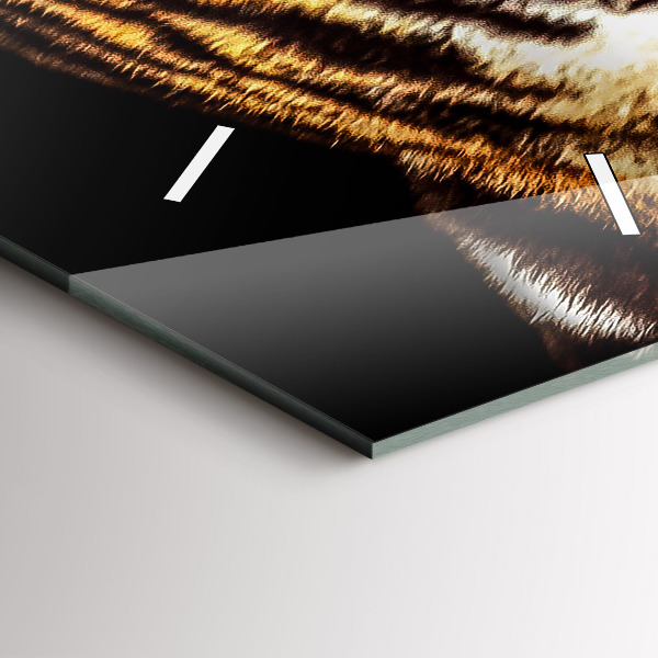 Téglalap alakú üvegóra Tigris - vad megjelenés