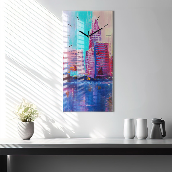 Téglalap alakú üvegóra Felhőkarcoló absztrakció