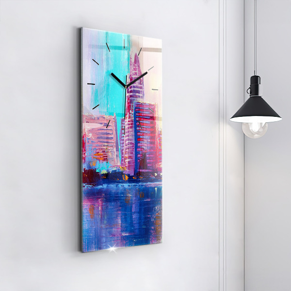 Téglalap alakú üvegóra Felhőkarcoló absztrakció