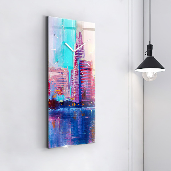 Téglalap alakú üvegóra Felhőkarcoló absztrakció