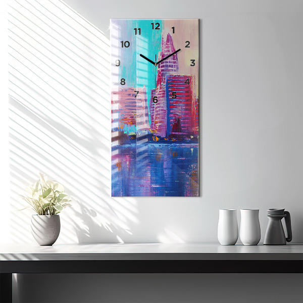 Téglalap alakú üvegóra Felhőkarcoló absztrakció