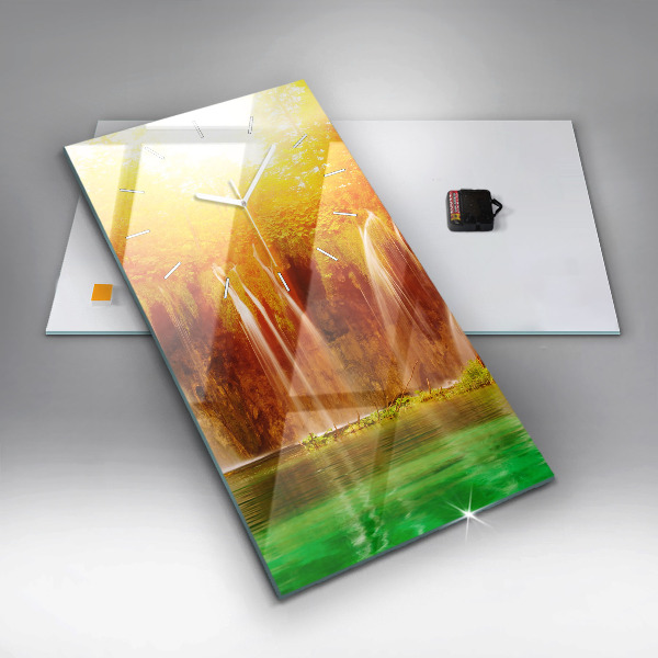 Téglalap alakú üvegóra Kilátás a vízesésre