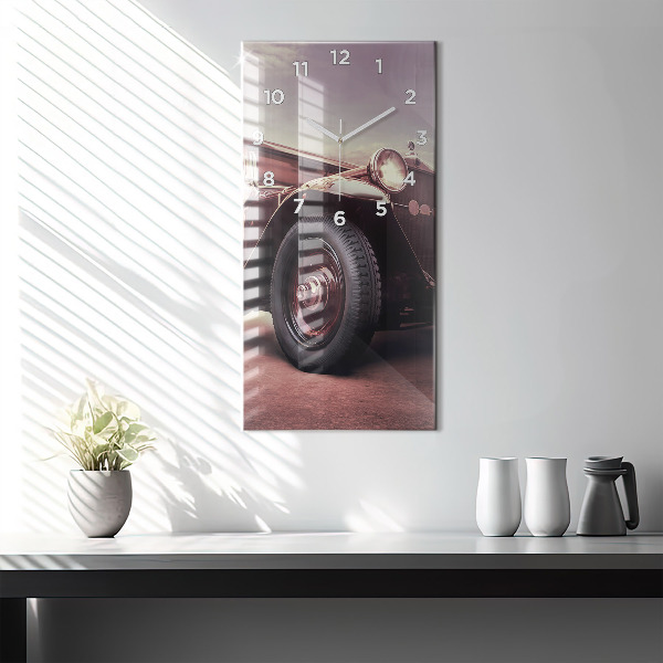 Téglalap alakú üvegóra Veterán autó