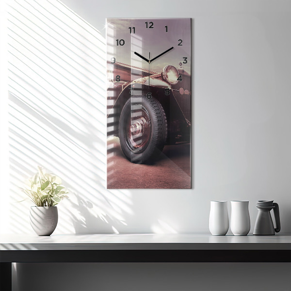 Téglalap alakú üvegóra Veterán autó