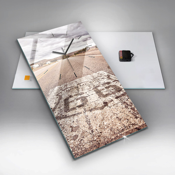 Téglalap alakú üvegóra Route 66 USA