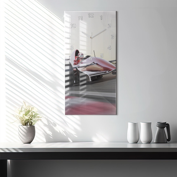 Téglalap alakú üvegóra Sport versenyautó