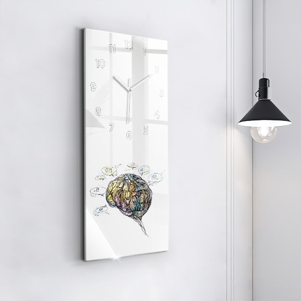 Téglalap alakú üvegóra Az agy művészi ábrázolása