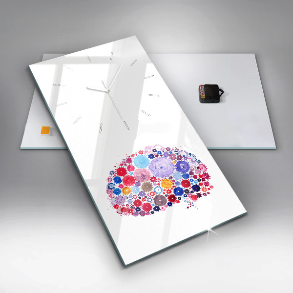 Téglalap alakú üvegóra Színes absztrakt illusztráció