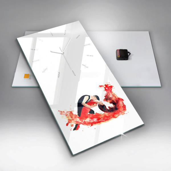 Téglalap alakú üvegóra Érzéki tangó tele érzelmekkel