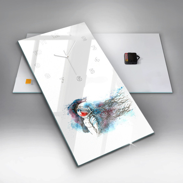 Téglalap alakú üvegóra Űrhajós absztrakció