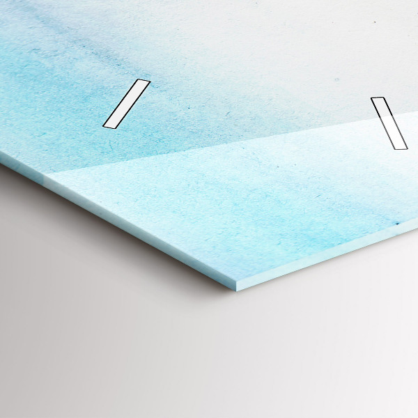 Téglalap alakú üvegóra Párizs festett tája