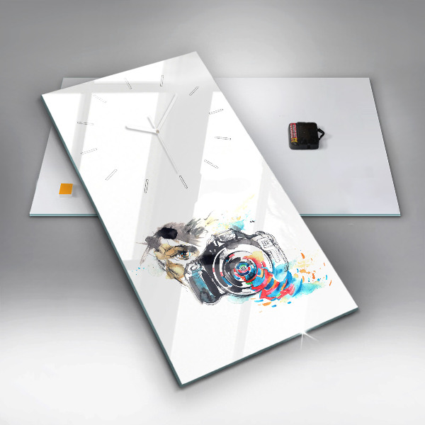 Téglalap alakú üvegóra Fotós nő