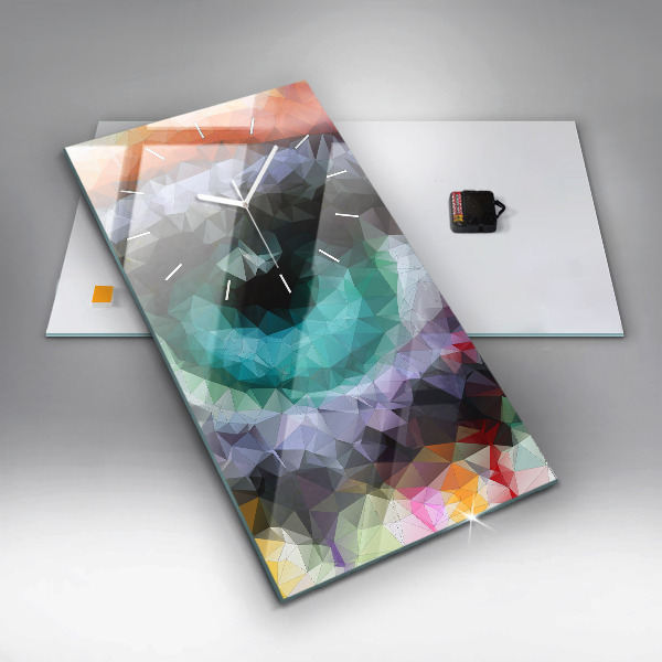 Téglalap alakú üvegóra Színes emberi szem